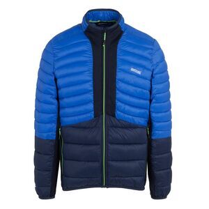 Regatta Mens Leedre Colour Block Hybrid Jacket / Olympian Blue/Navy